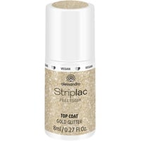 Alessandro Striplac Peel or Soak Top Coat 8 ml gold glitter