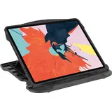 Baroni Home Tablet-Ständer in 8 Höhen verstellbar, Tablet-Ständer mit Fach, Schwarz