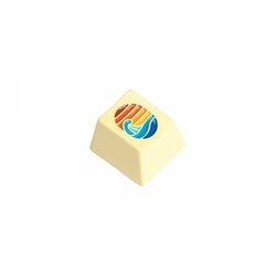 Keychron Colorful Great Wave Zinc Alloy Artisan Keycap - Pale Yellow