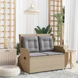 Gartenbank Beige Poly-rattan