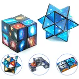 2 in 1 Zauberwürfel,Stern Zauberwürfel,Infinity Würfel,Speed Cube,Knobelspiel für Stress und Angst Abbauen,Magic Star Cube für Erwachsene und Kinder