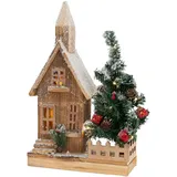 ECD Germany Weihnachtshaus 27 x 11 x 44 cm