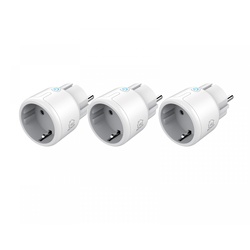 Deltaco Smart Home 3er-Pack Mini Smart Plug - WiFi, Timer