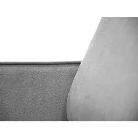 beautysofa Ecksofa PEDRO L Hellgrau, 267x170 cm, Sofa L-form Breite Ottomane links, ohne Schlaffunktion - Hellgrau