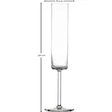 Schott Zwiesel MODO Sektglas mit Moussierpunkt 4 Stück Inhalt 163 ml