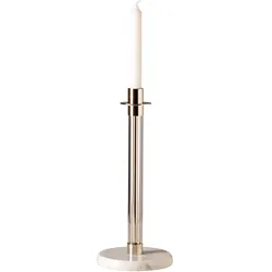Tecnolumen - Sabbatleuchter SL30 Kerzenständer, Marmor weiß
