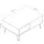 Livetastic Couchtisch Savannah Weiß Eiche dunkel 60 x 41,1 cm