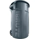 Rubbermaid Brute 167 Liter, grau, aus Kunststoff, mit Rädern