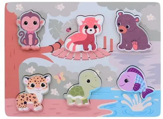 The Wildies Family feel and touch puzzle