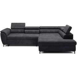 Ecksofa Tempo Stoff Graphite