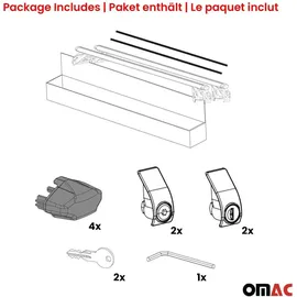 Aurilis Dachträger Gepäckträger für Dacia Dokker 2012-2021