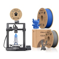 Creality Ender 3 V3 KE 3D Drucker+2kg Creality Hyper Seriers 1.75mm PLA Filament(Grau+Blau)