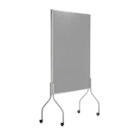 rocada Trennwand 8100V22, grau 122,0 x 196,0 cm mit Rollen