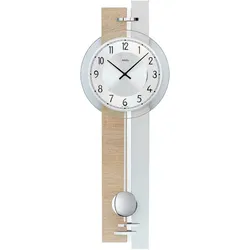 Pendeluhr modern Aluminium-Zifferblatt - AMS Modell: 7441