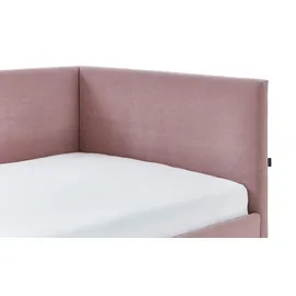 Sofa.de Polsterbettgestell mit USB-Anschluss ¦ rosa/pink ¦ Maße (cm): B: 100 H: 90