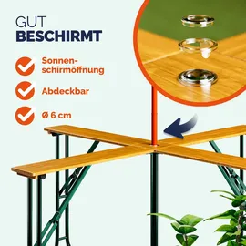 CASARIA Stehtisch Partytisch Quattro Klappbar Holz