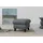 sit&more Stauraumhocker Mellum 58 x 48 x 58 cm Polyester Grau
