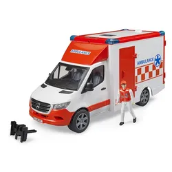 BRUDER - MB Sprinter Ambulanz mit Fahrer 02676