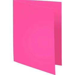 Exacompta 410020E 5x 100er Packung Aktendeckeln aus Recycling Karton 220g Forever, 24x32cm - rosa