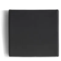 Höffner Sitzkissen Lazzaro Lederoptik schwarz 40 cm