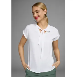 Bruno Banani Schluppenbluse Packung, 2er-Pack, 2 Stk. mit Bindeband Bruno Banani schwarz und wollweiß (aus recyceltem Polyester)