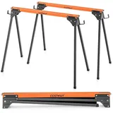 2 x Sägebock Arbeitsbock Klappbar Gerüstbock bis zu 500 kg belastbar 96,5 x 47 x