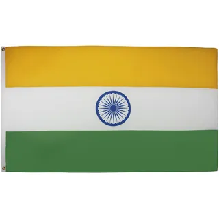 AZ FLAG - Flagge Indien - 150x90 cm - Indische Fahne 100% Polyester mit Messing-Ösen - 110g