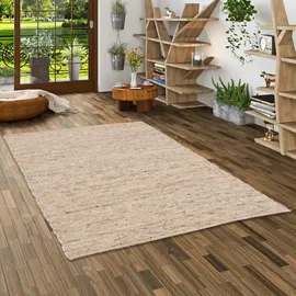 Pergamon Natur Teppich Wolle Alaska Meliert