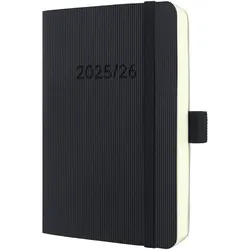 Sigel Wochenkalender Conceptum ca. A6 18 Monate Softcover schwarz 2025/2026