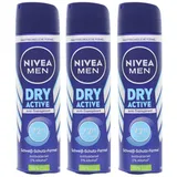 NIVEA Dry Active Anti-Transpirant Deo Spray 3 x 150 ml
