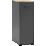 Schildmeyer Apothekerschrank Solea Apothekerschrank mit zwei Vollauszügen (1-St) Apothekerschrank mit einem SoftClose Vollauszug (zwei Schubkästen) grau