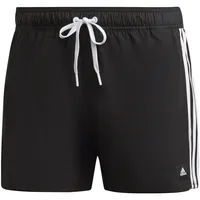 Adidas 3-Streifen CLX Badeshorts Black / White S