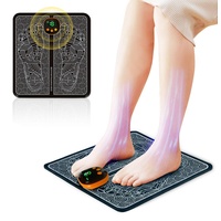 EMS Fußmassagegerät,Fußmassagegerät Elektrisch,Faltbares und Tragbares Elektrisches Fußmassagegerät zur Durchblutungs-und Muskelschmerzlinderung,8 Modi und 19 Intensitäten(Charging Type)