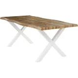 PRO.COM Wilson 200 x 76 x 100 cm perlweiß/wildeiche