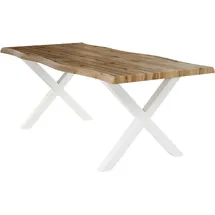 PRO.COM Wilson 200 x 76 x 100 cm perlweiß/wildeiche