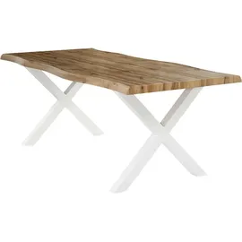 PRO.COM Wilson 200 x 76 x 100 cm perlweiß/wildeiche