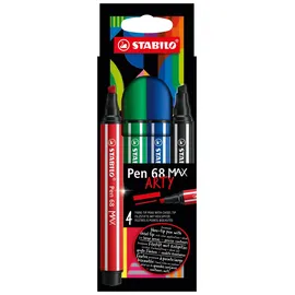 Stabilo Pen 68 MAX ARTY - 4er Pack - mit 4 Farben