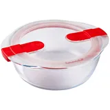 Pyrex 207PH00 Cook & Heat rund glas Frischhaltedose mit Deckel, farblos