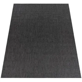 KADIMA DESIGN Teppich Kurzflor Unifarben Wohnzimmer schmutzabweisend Anthrazit, 60 x 100% cm
