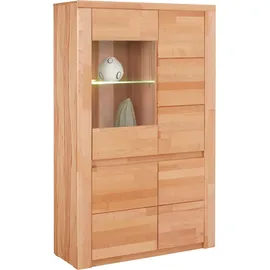 OTTO home Vitrine Burani 90 x 35 x 145 cm Beige