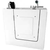 AcquaVapore Sitzwanne Whirlpool Badewanne mit Tür S02WP-TH-B 100x78cm