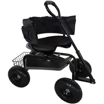 Relaxdays Bollerwagen schwarz
