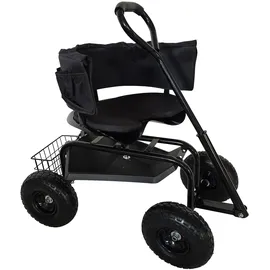 Relaxdays Bollerwagen schwarz