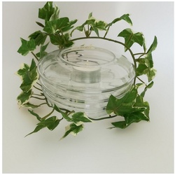 HTI-Line Teelichthalter Teelichthalter Teelichthalter (Teelichthalter ohne Kerze), Windlicht aus Glas weiß