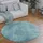 Paco Home Cadiz 630 Kurzflorteppich Ø 80 cm türkis