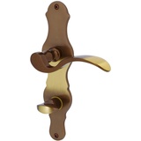 Globus Alpertec WC-Langschildgarnitur Eva Easy Messing bronze verschnörkelt