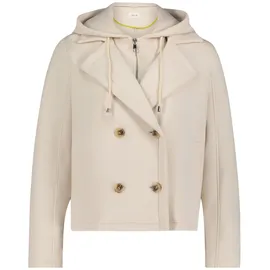 Cartoon Kapuzenjacke mit abnehmbarer Kapuze in beige | Gr.: 44