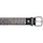 B.belt Quinn Leder schwarz/silber 100 cm
