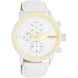 Oozoo Armbanduhr Timepieces Analog Leder weiß UOC11313