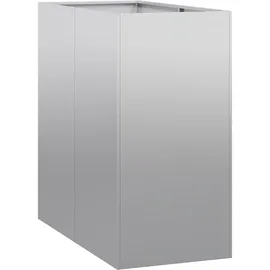 vidaXL Garten-Hochbeet verzinkter Stahl rechteckig 40 x 80 x 80 cm